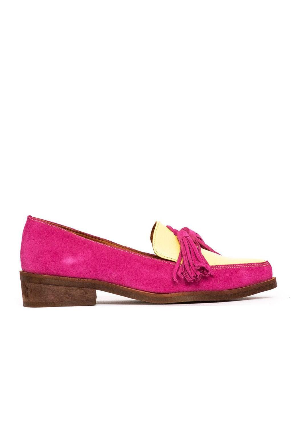 Zapato Mujer / Allegra Fucsia Amarillo-0