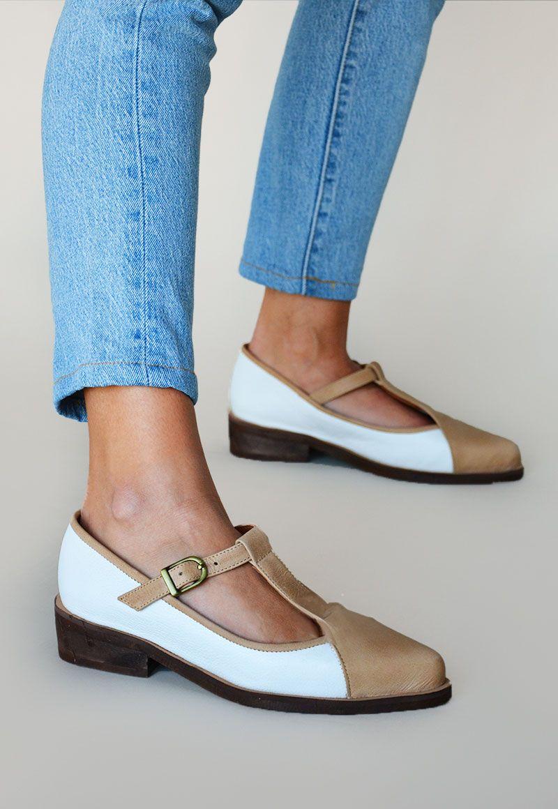 Zapato De Cuero Lingue C1 Beige Giani Dafirenze-1