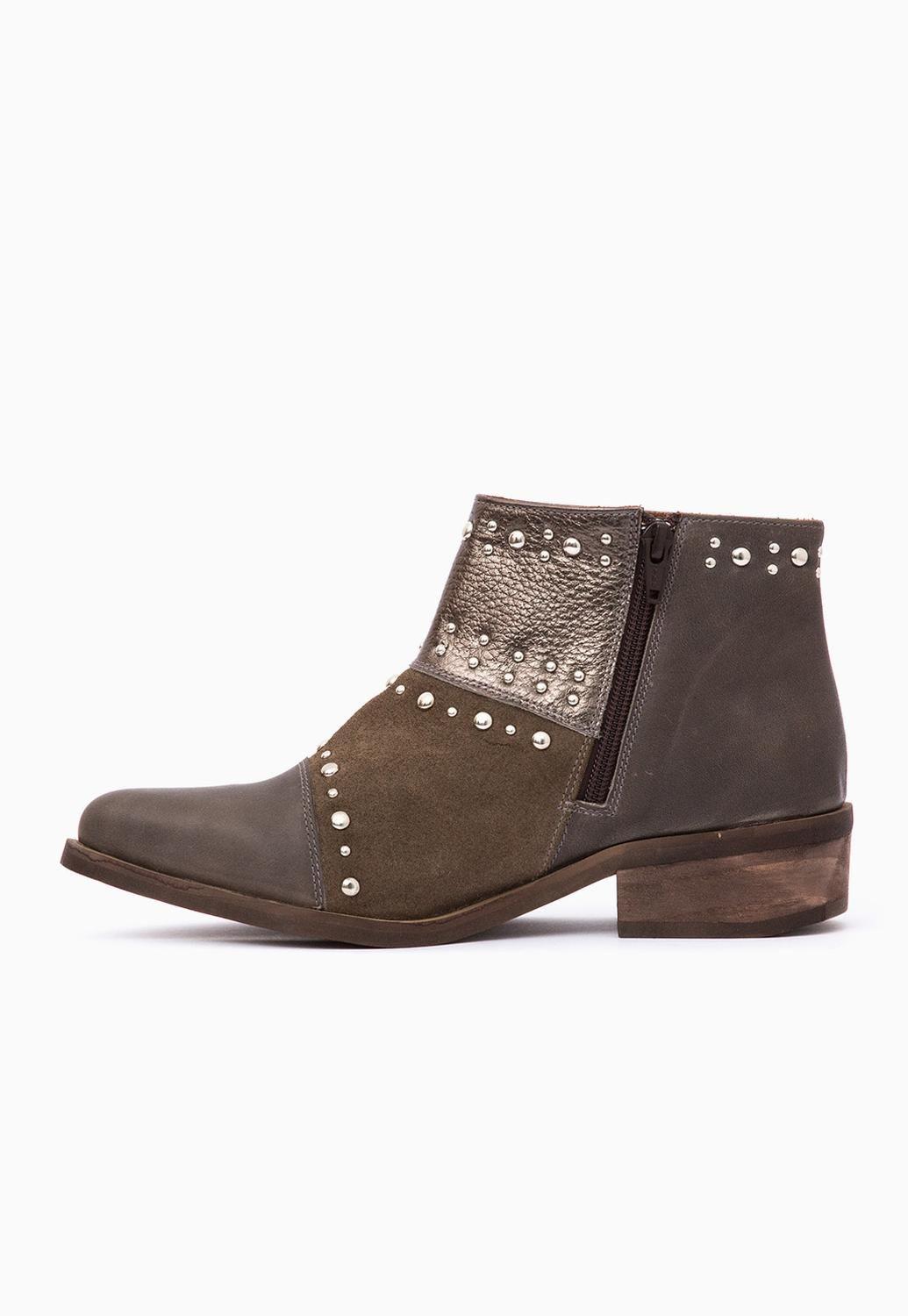 Botin Mujer / Abubilla Taupe Metalico-3