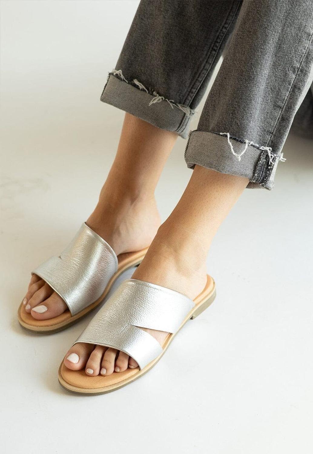 Sandalia Mujer / Lile Metálico-6