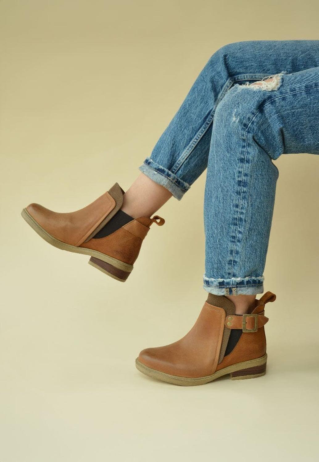 Botin Mujer / Angu Camel-2