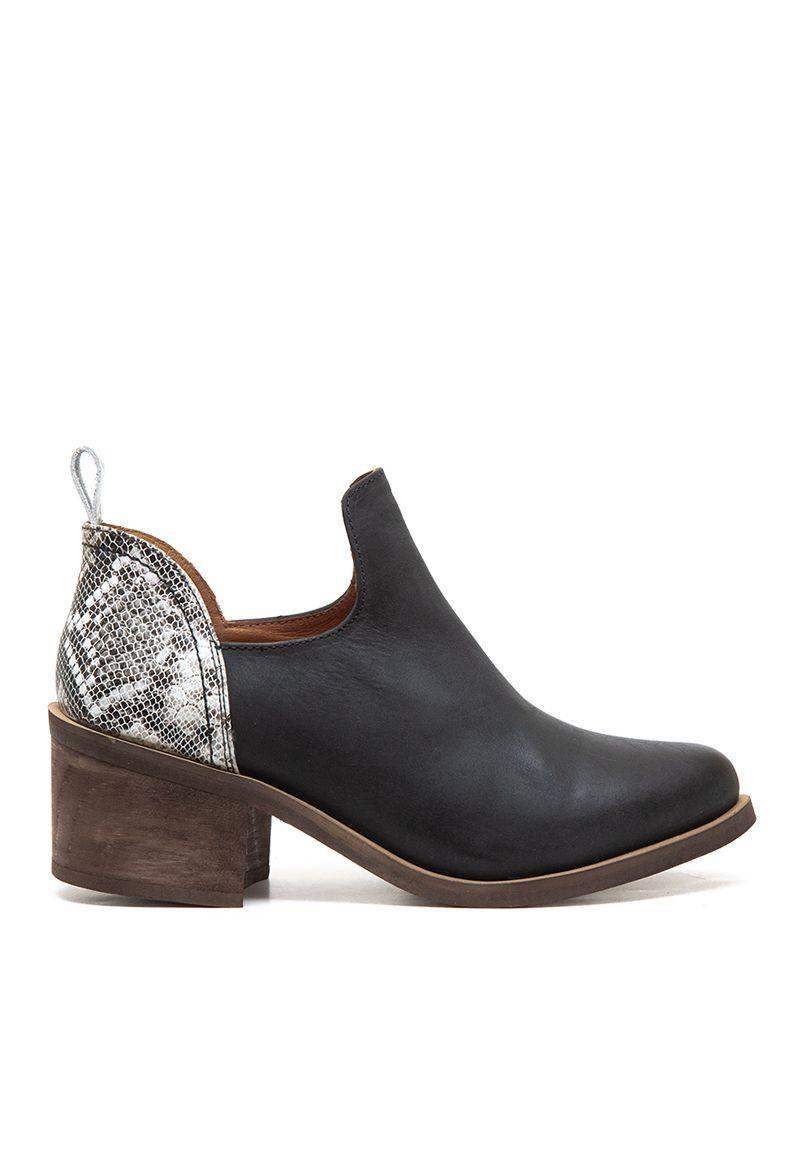 Botin De Cuero Petra C1 Negro Giani Dafirenze-0