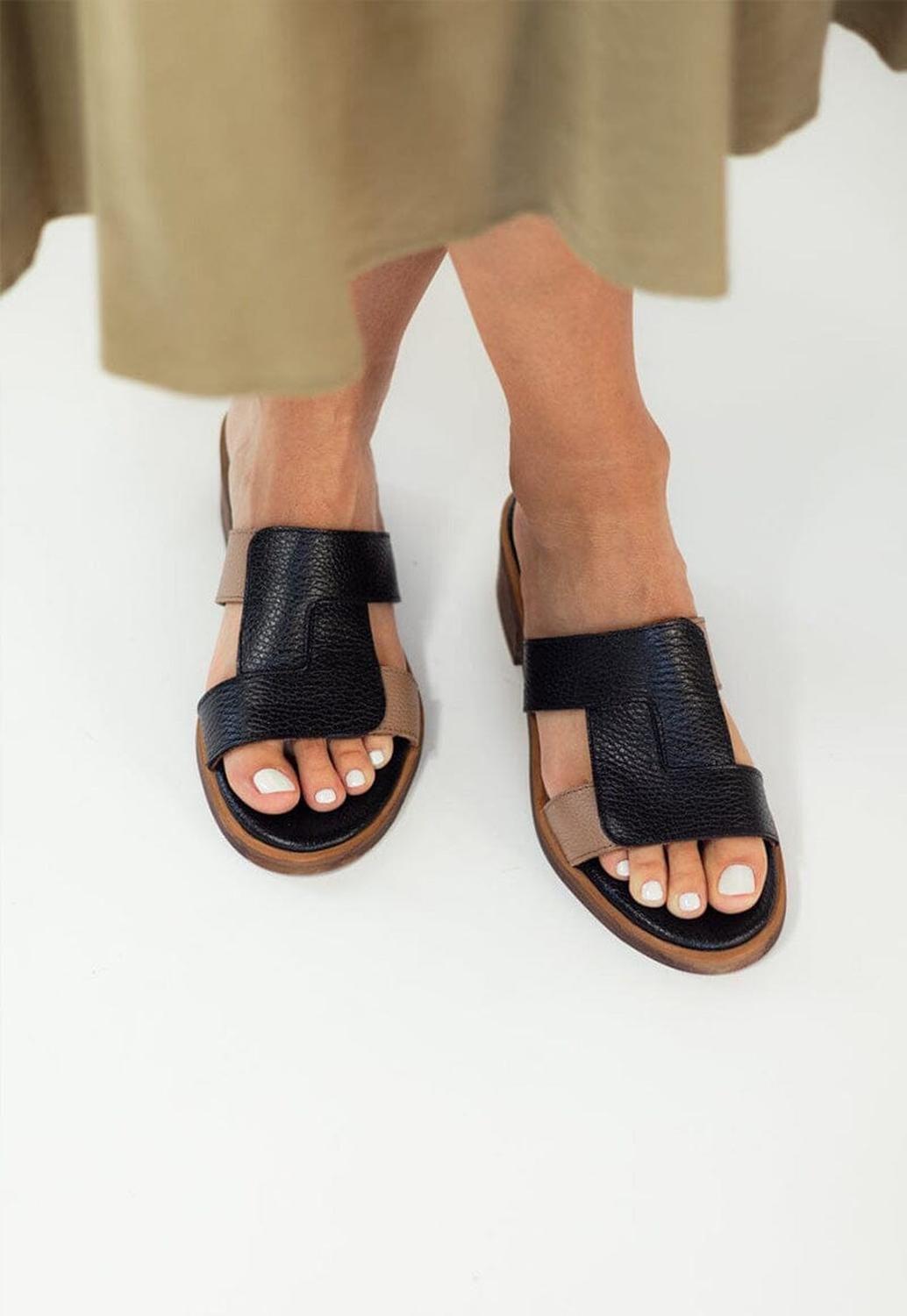 Sandalia Mujer / Dolce Negro Café-1