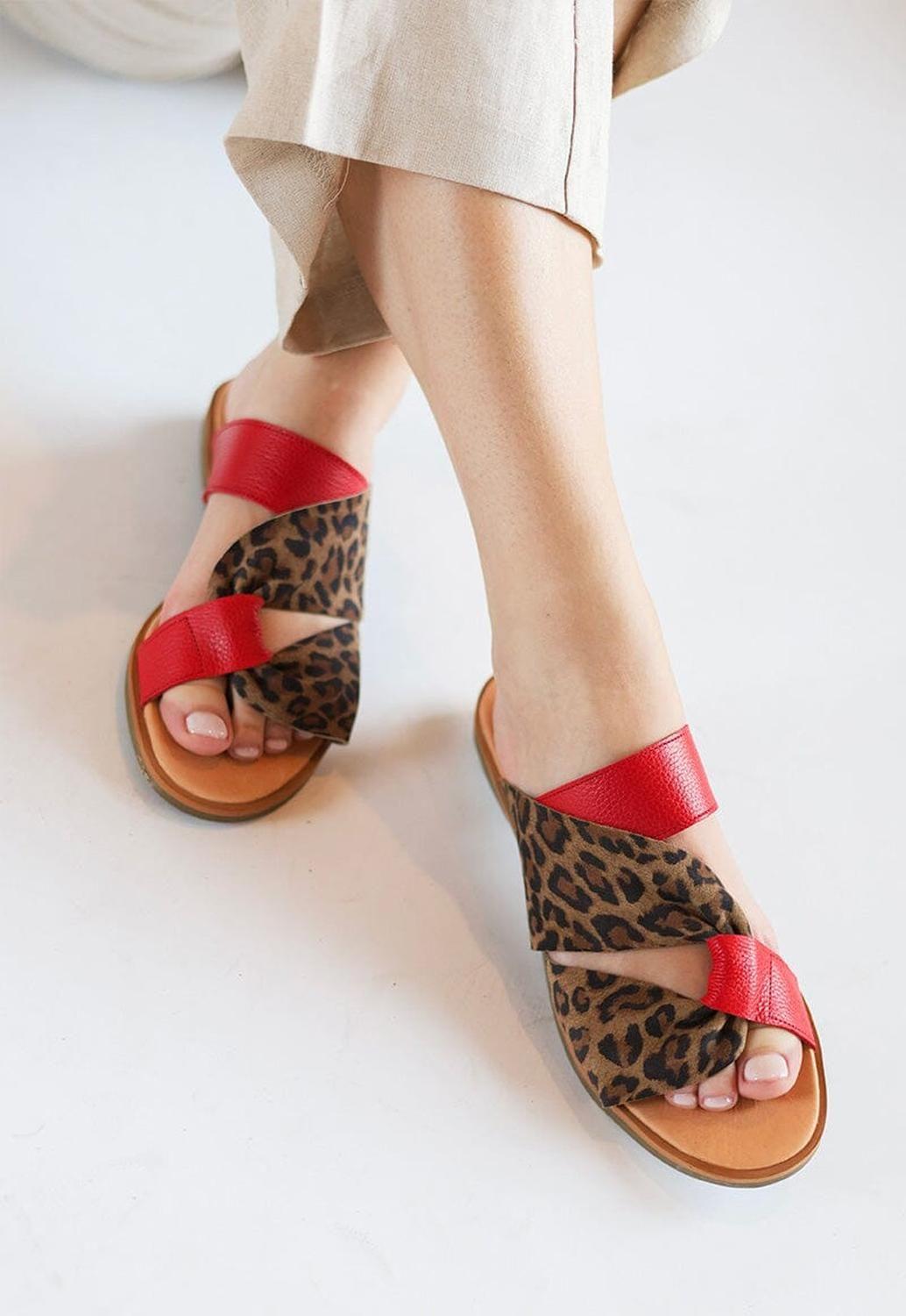 Sandalia Mujer / Turpial Leopardo-7