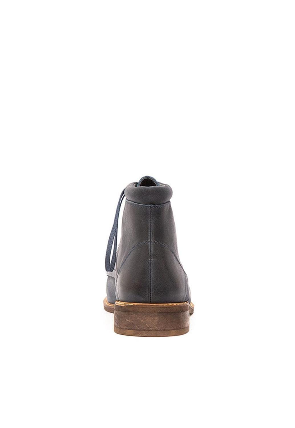 Botin Hombre De Cuero Elias Azul C2-3