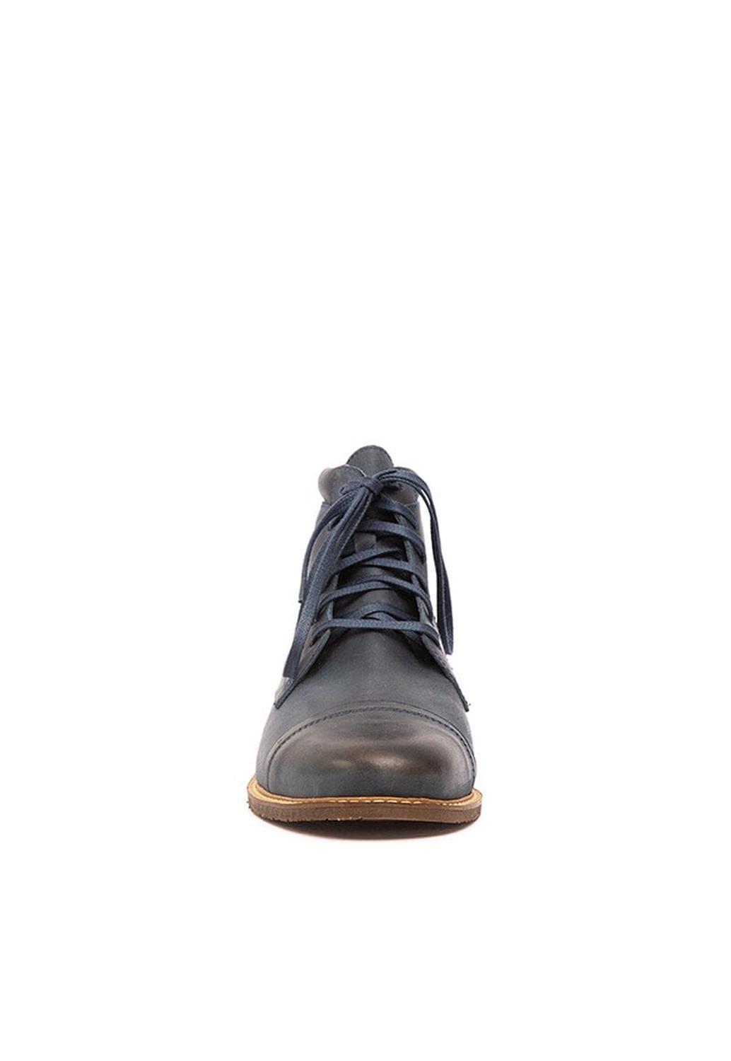 Botin Hombre De Cuero Elias Azul C2-2