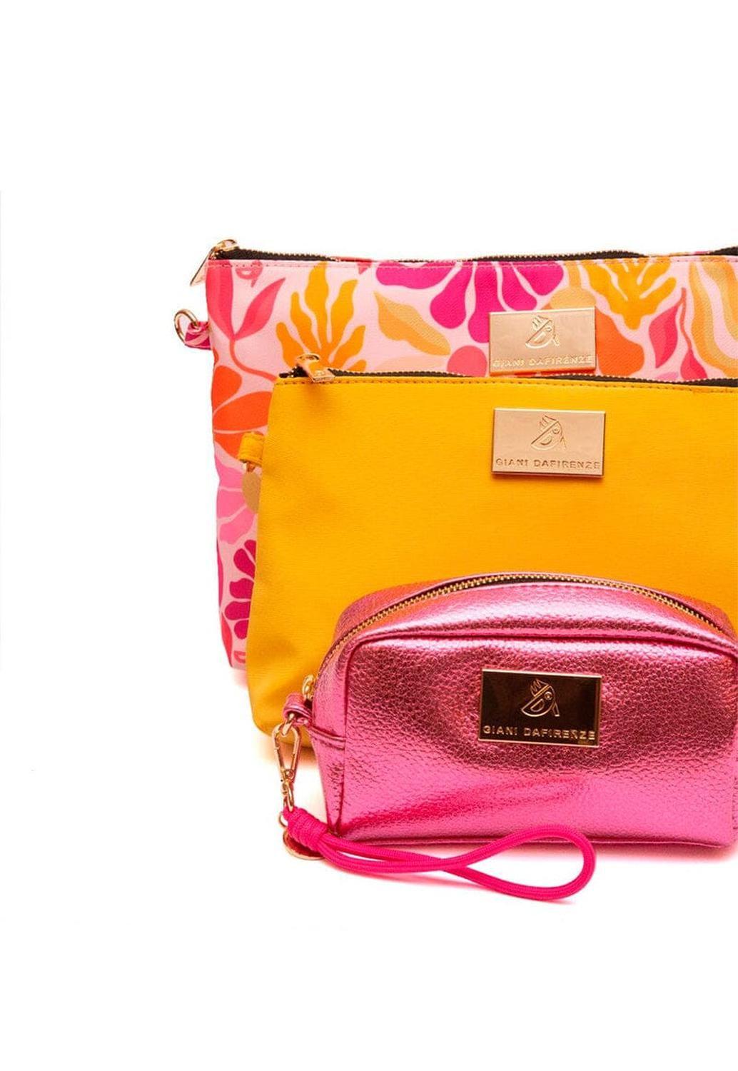 Neceser Mujer De Semi Cuero Kentia C9 Flores-5