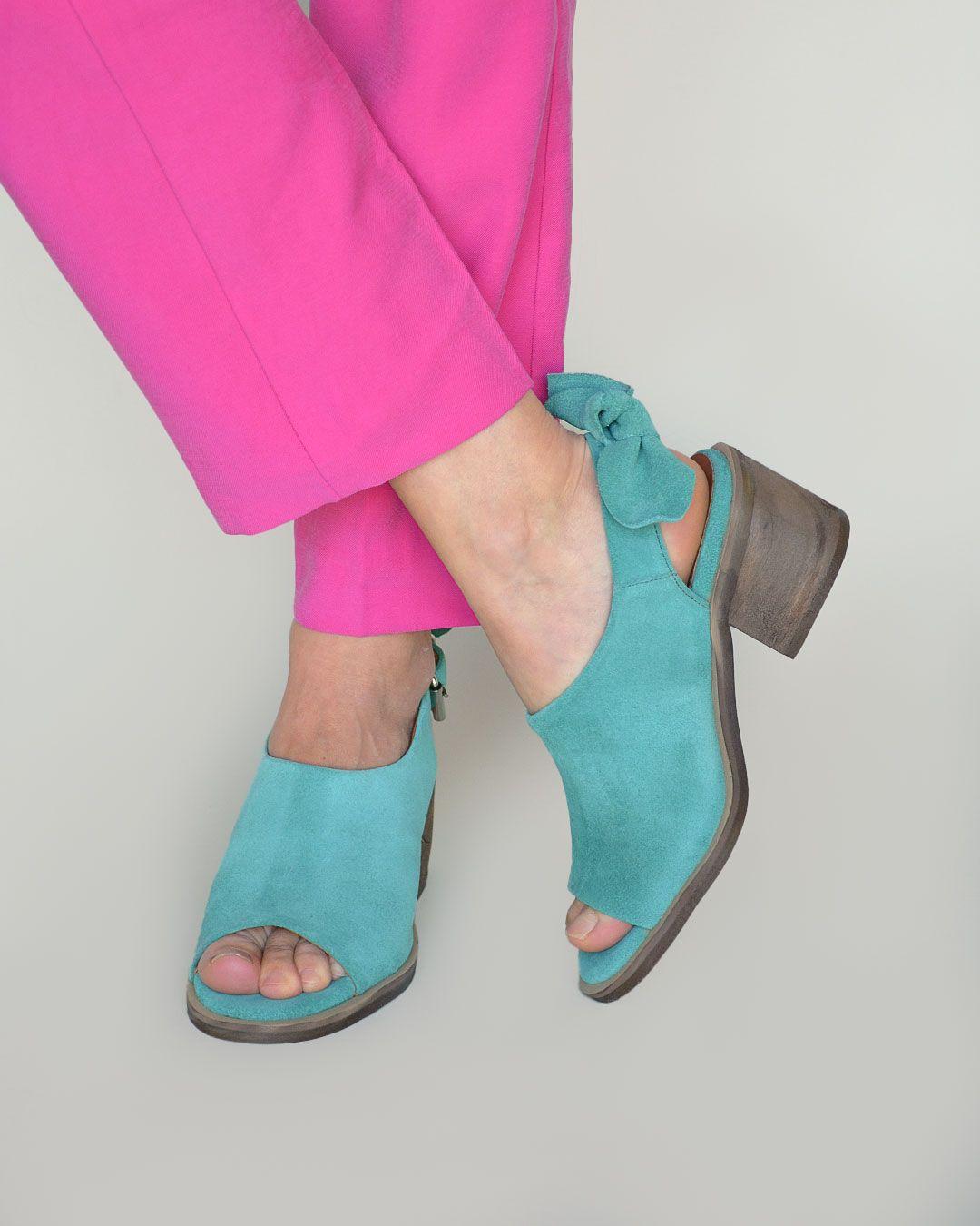 Sandalias De Cuero Tulipero C2 Turquesa Giani Dafirenze-1