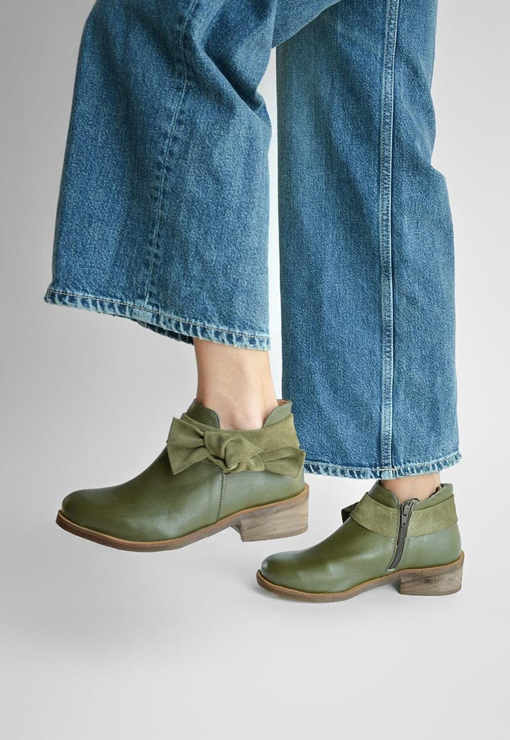 Botin Mujer / Saharino Verde-5