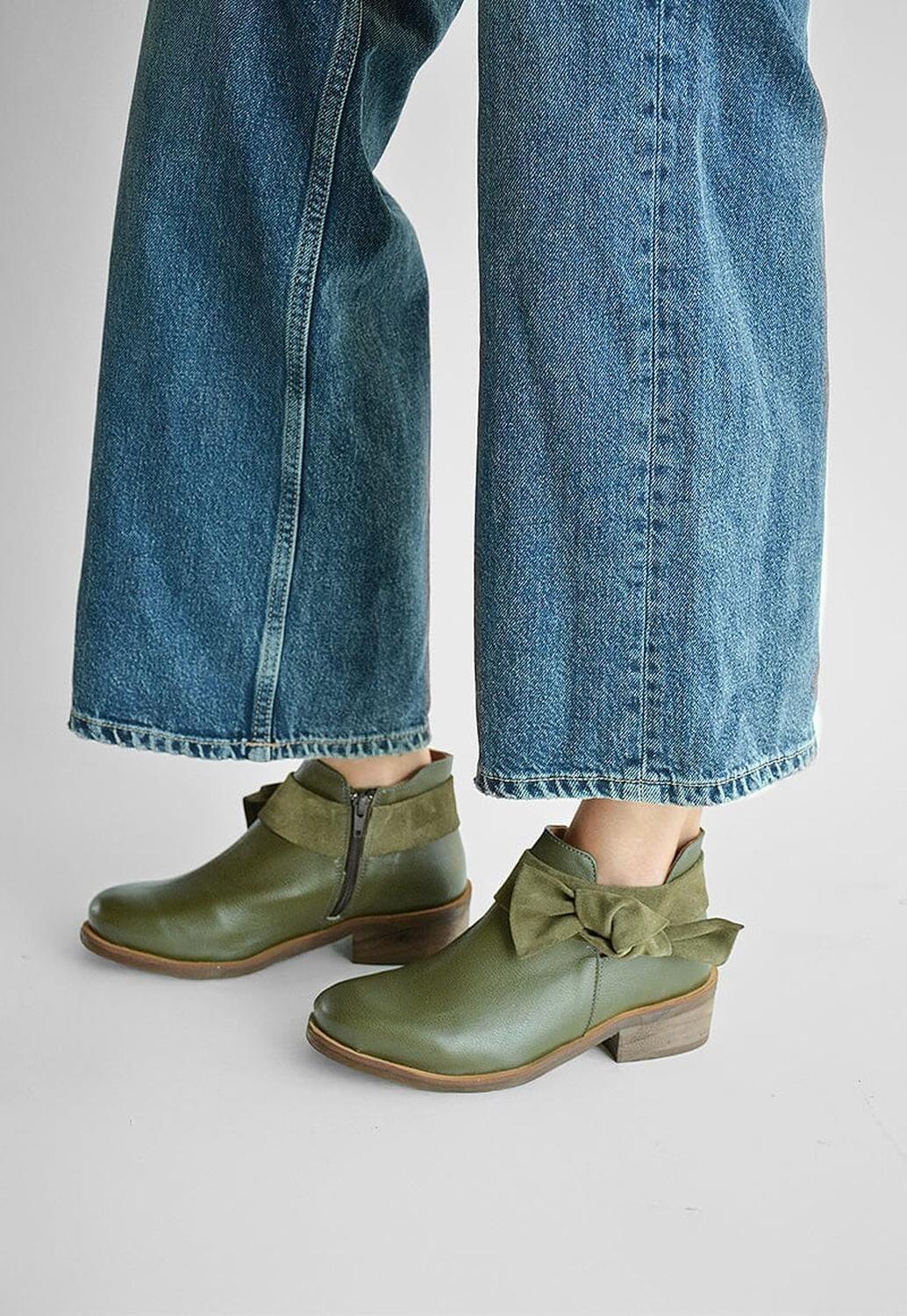 Botin Mujer / Saharino Verde-6