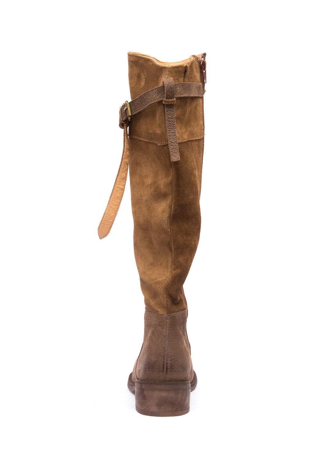 Bota Mujer De Cuero Sonia Café C5-4