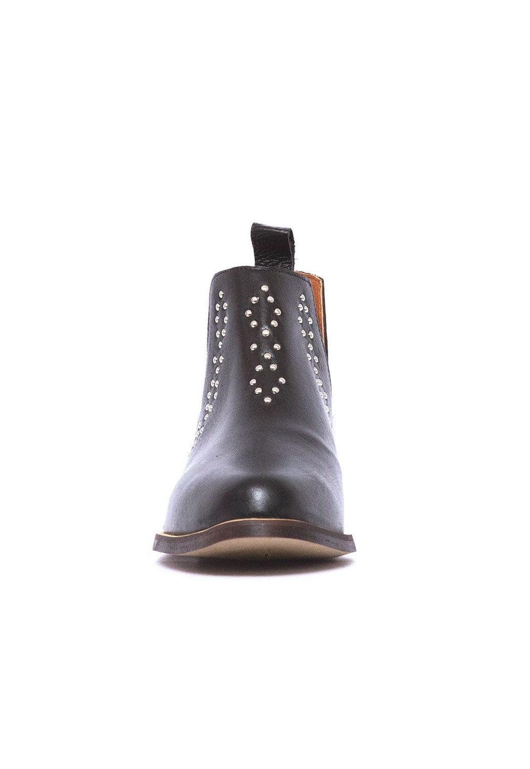 Botin Mujer De Cuero Emilia Negro C4-2