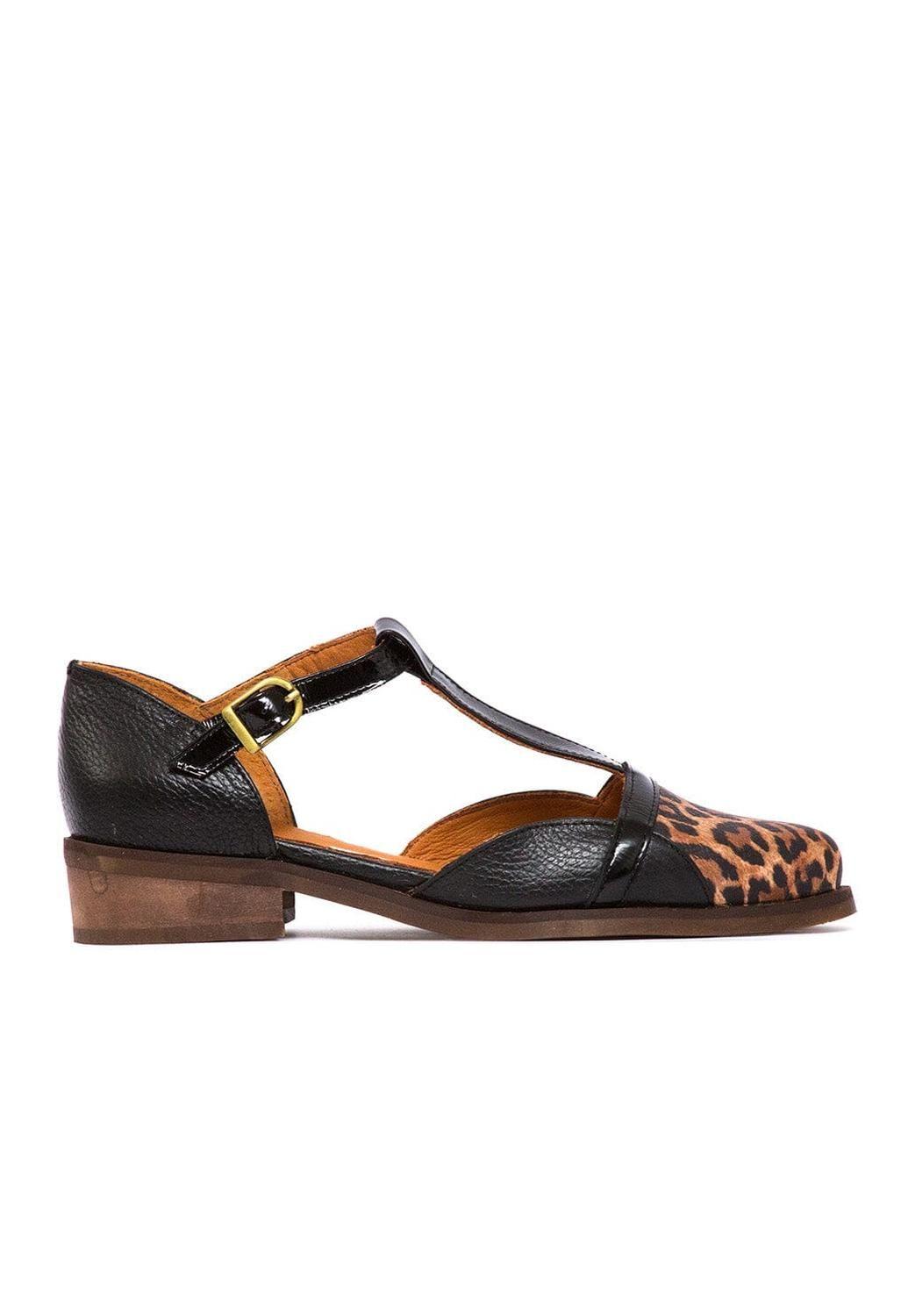 Zapato Mujer / Pomarino Negro Print-1