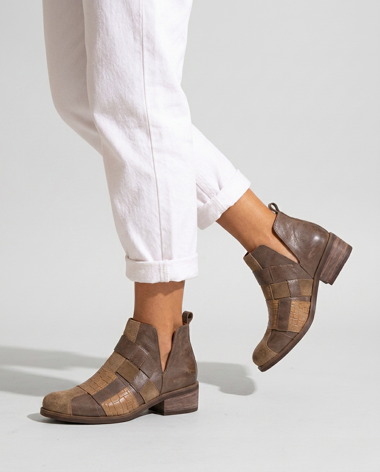 Botin Mujer  Cuero Mujer  Baia Taupe-4