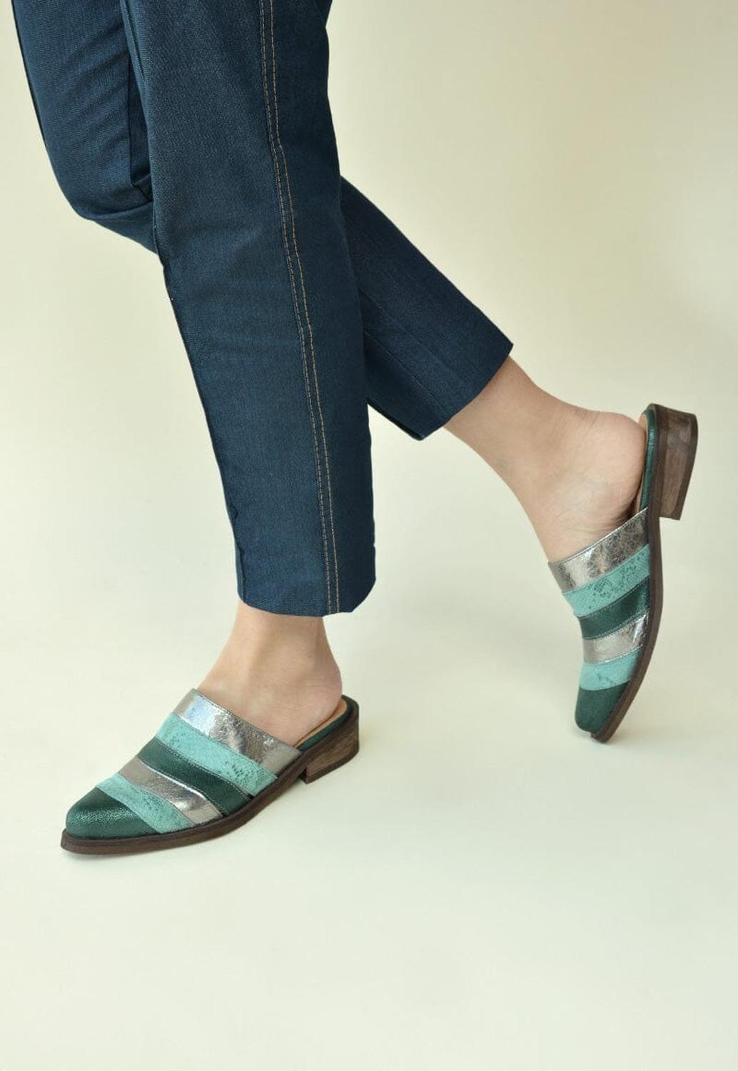 Babucha Mujer / Balos Menta-6