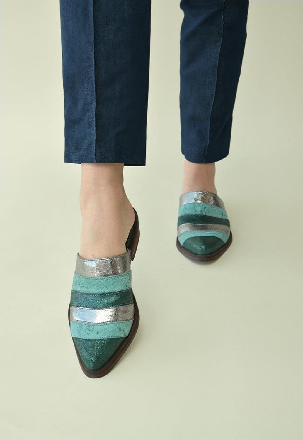 Babucha Mujer / Balos Menta-0