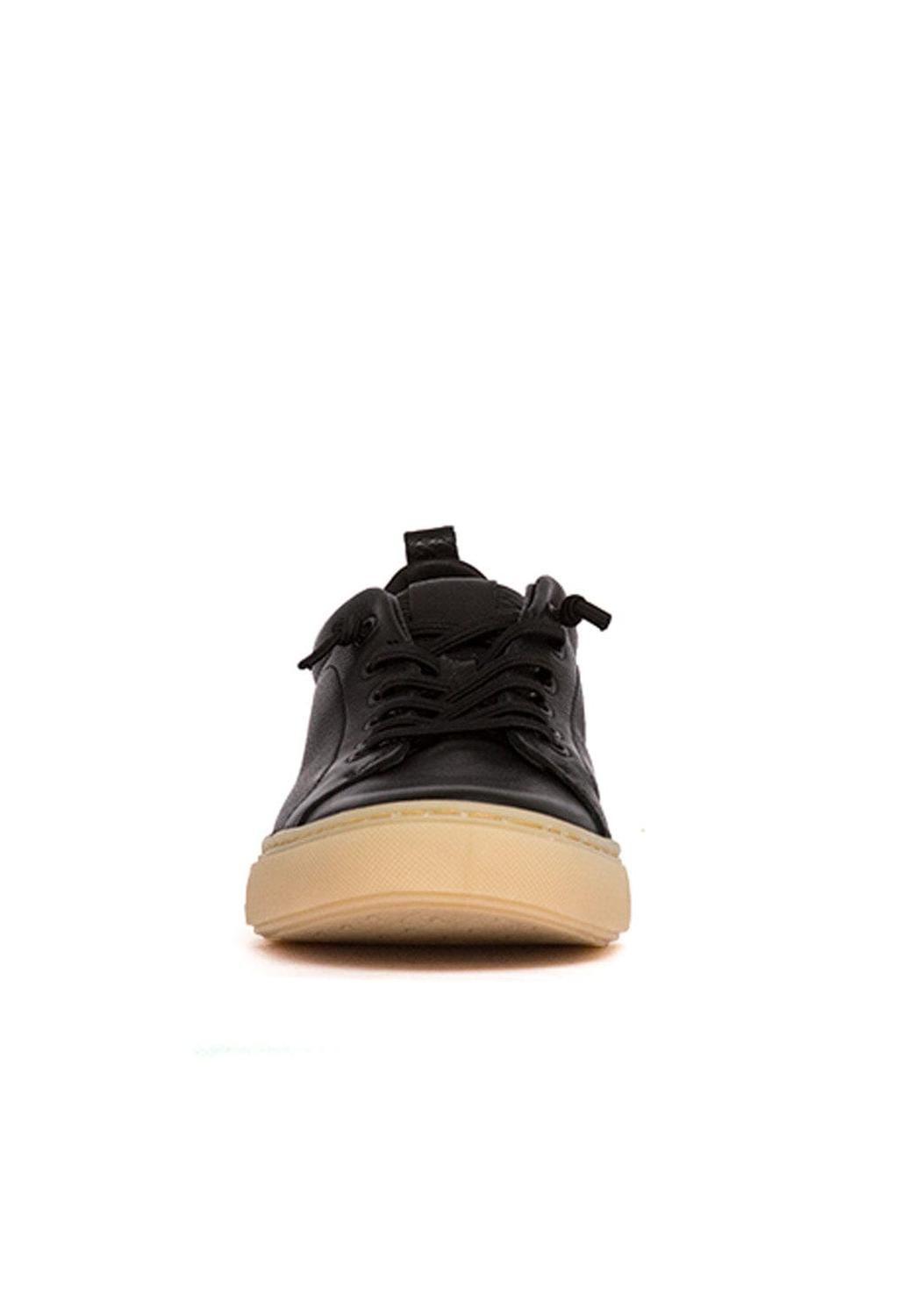 Zapatilla Mujer De Cuero Violeta Negro C2-2