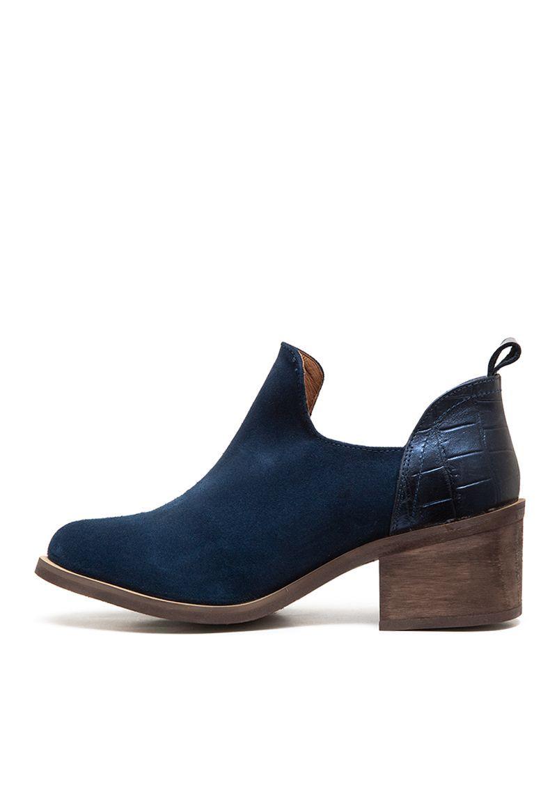 Botin De Cuero Petra C3 Azul Giani Dafirenze-4