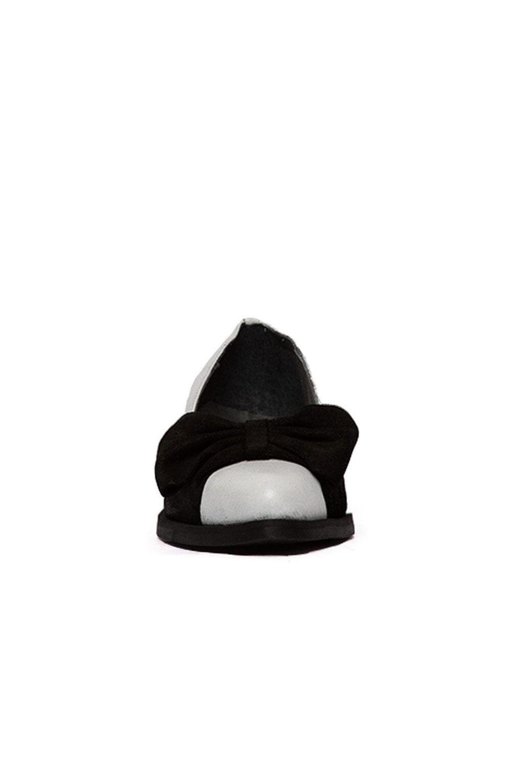Zapato Barbie De Cuero Betsy Negro Blanco C1-2