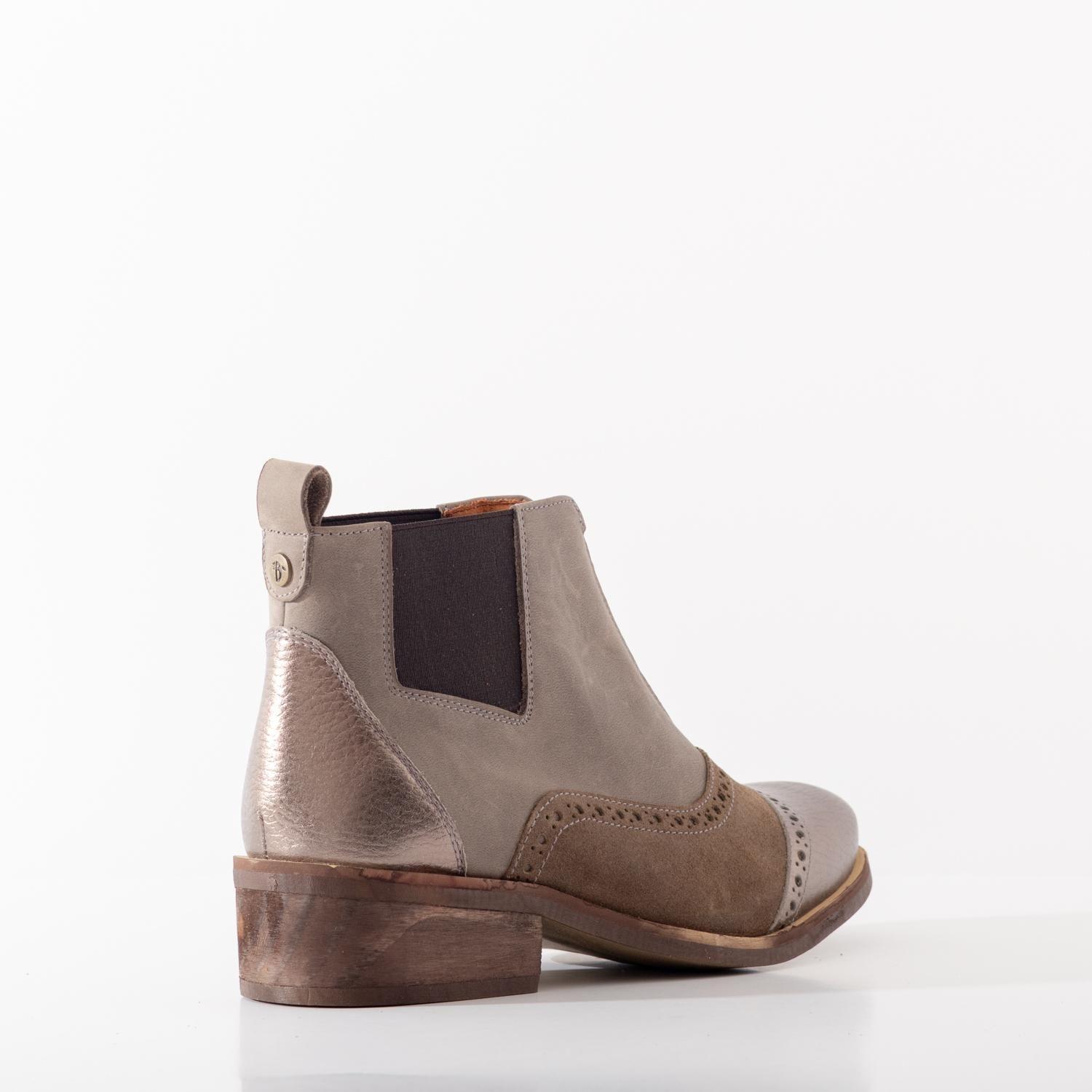 Botin Mujer / Diana Taupe Metalico-2