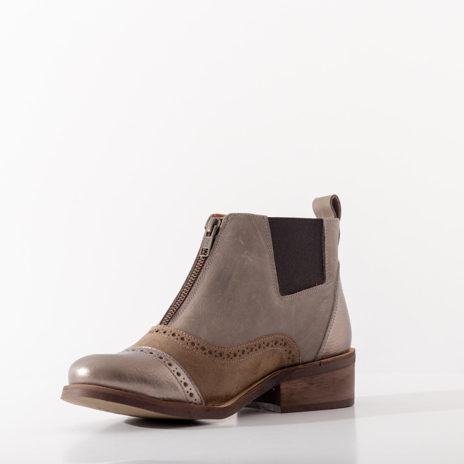 Botin Mujer / Diana Taupe Metalico-3