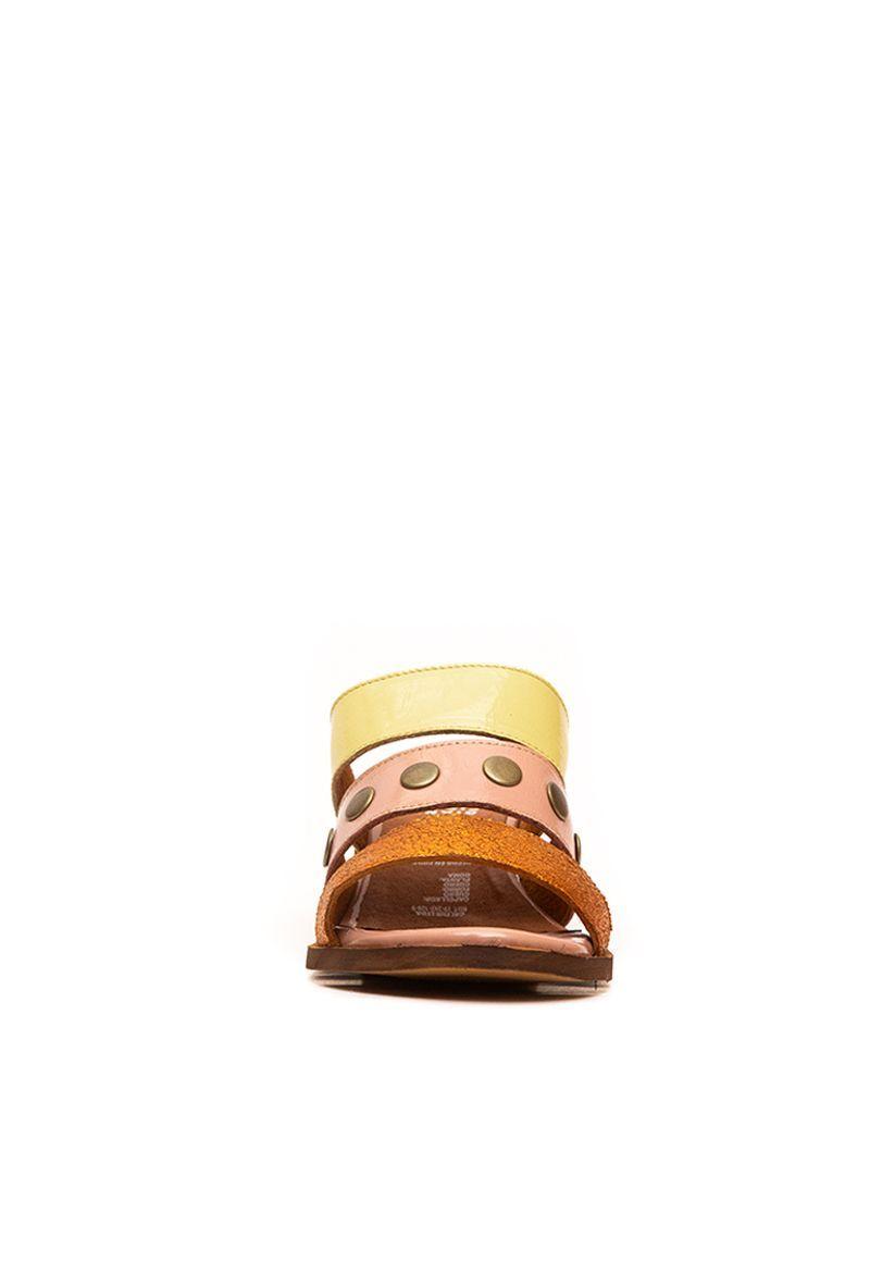 Sandalia De Cuero Piden C18 Amarillo Giani Dafirenze-3