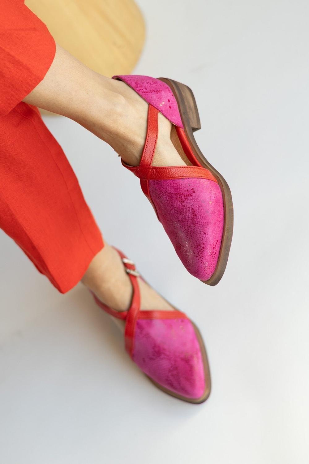 Zapato Mujer / Rauli Fucsia Rojo-5
