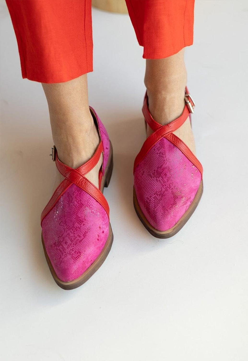 Zapato Mujer / Rauli Fucsia Rojo-1