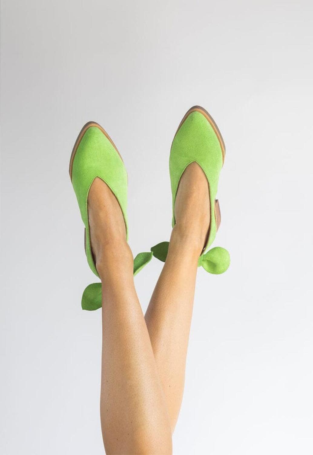 Zapato Mujer / Guindo Verde Claro-1