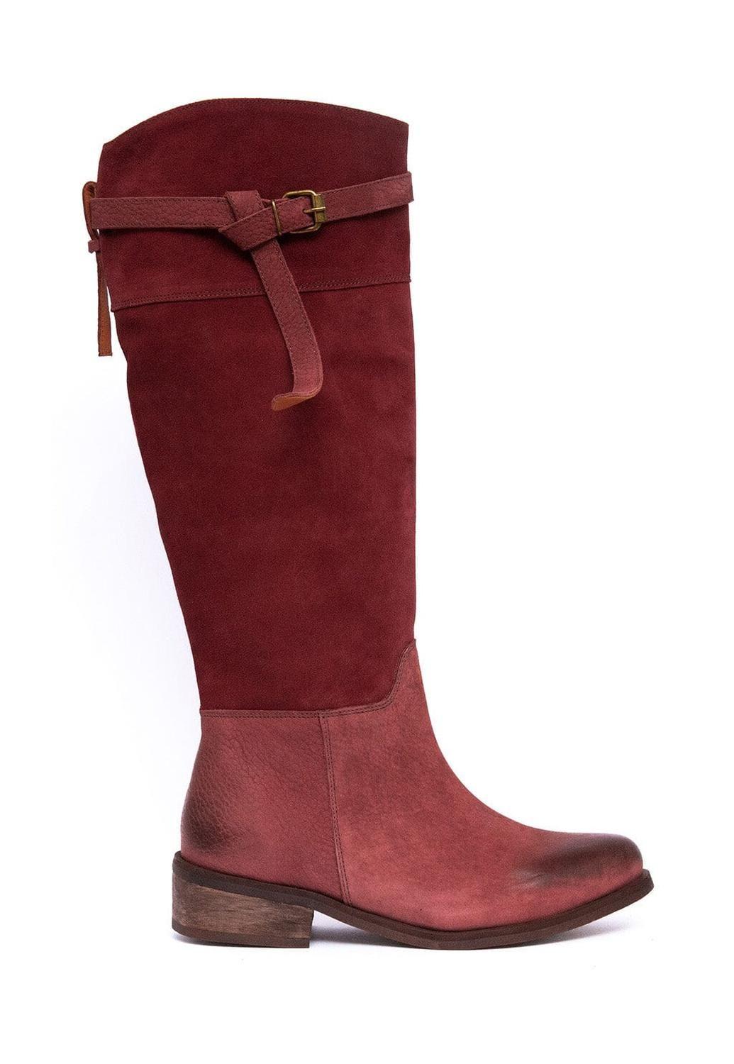 Bota Mujer De Cuero Sonia Burdeo C6-0