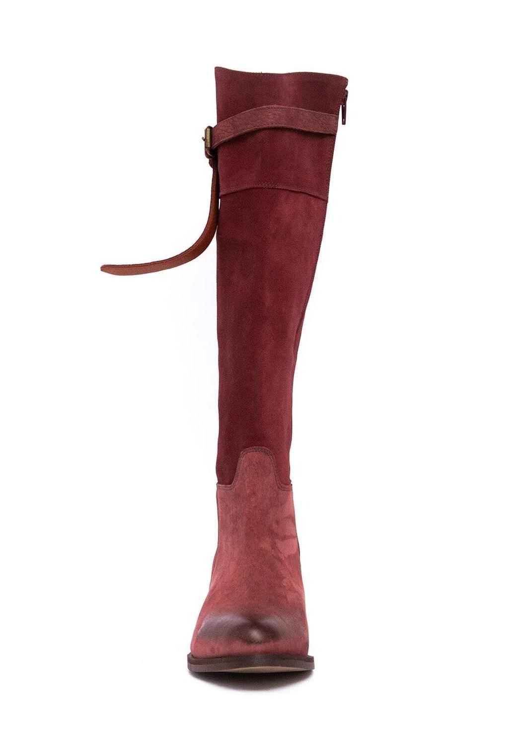 Bota Mujer De Cuero Sonia Burdeo C6-1