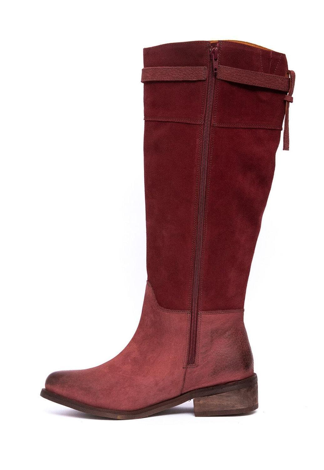 Bota Mujer De Cuero Sonia Burdeo C6-2