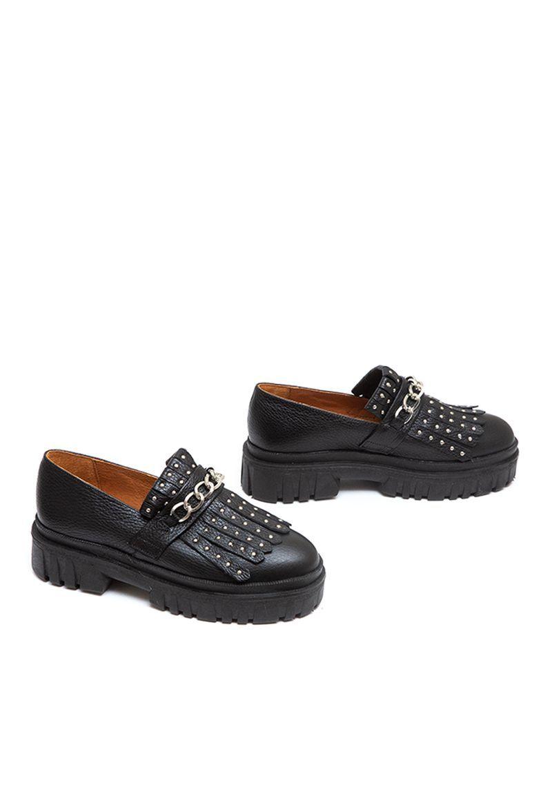 Mocasin De Cuero Maqui C1 Negro Giani Dafirenze-2