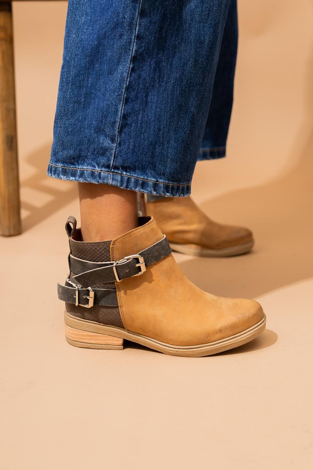 Botin Mujer / Laura Camel Taupe-2