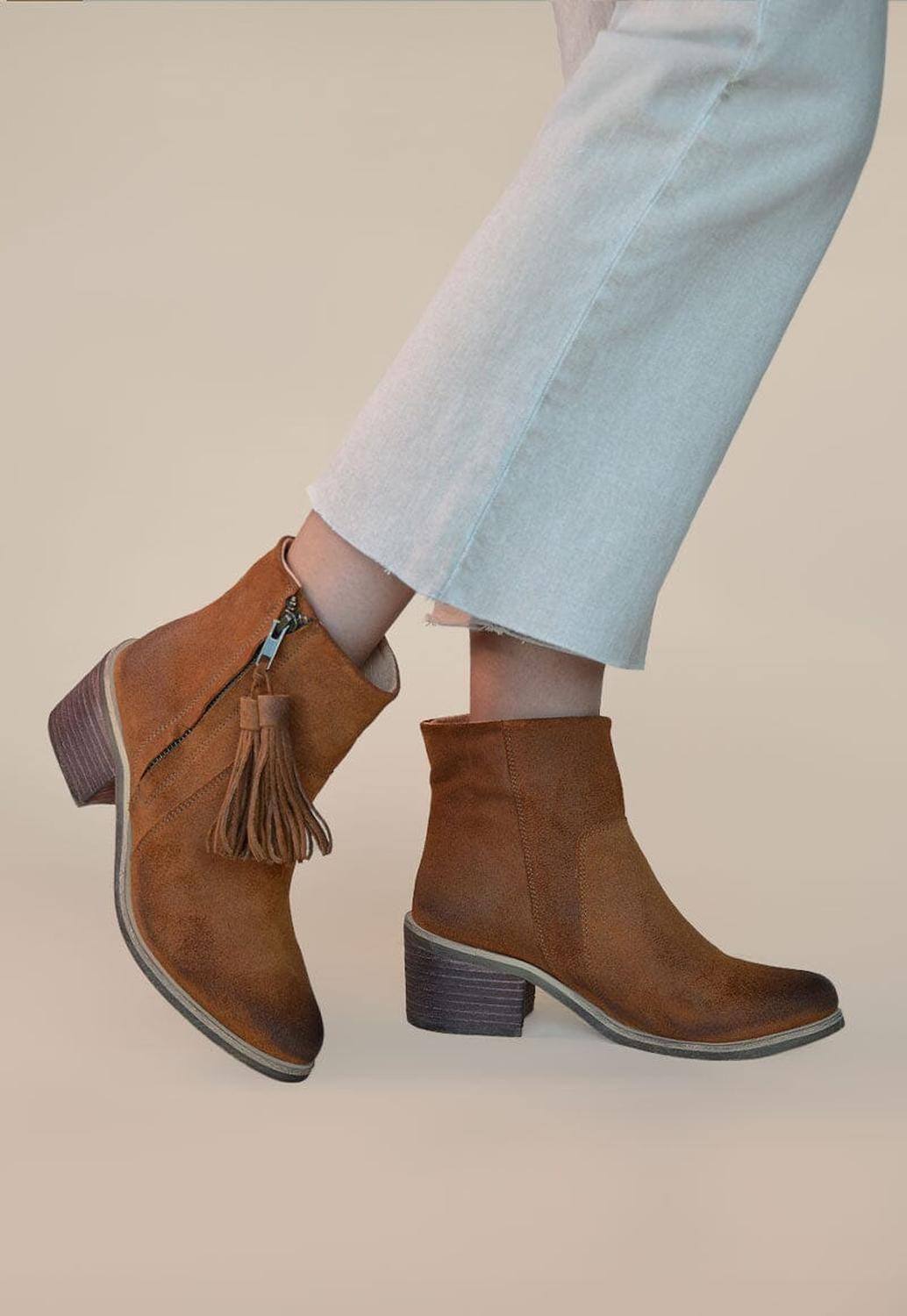 Botin Mujer / Rosa Camel-6