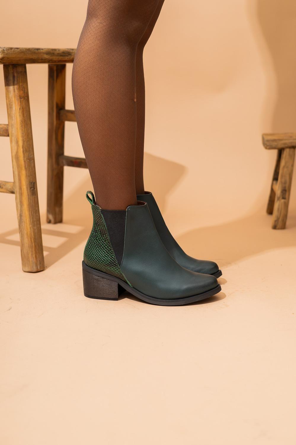 Botin Mujer / Suiriri Verde Print-1