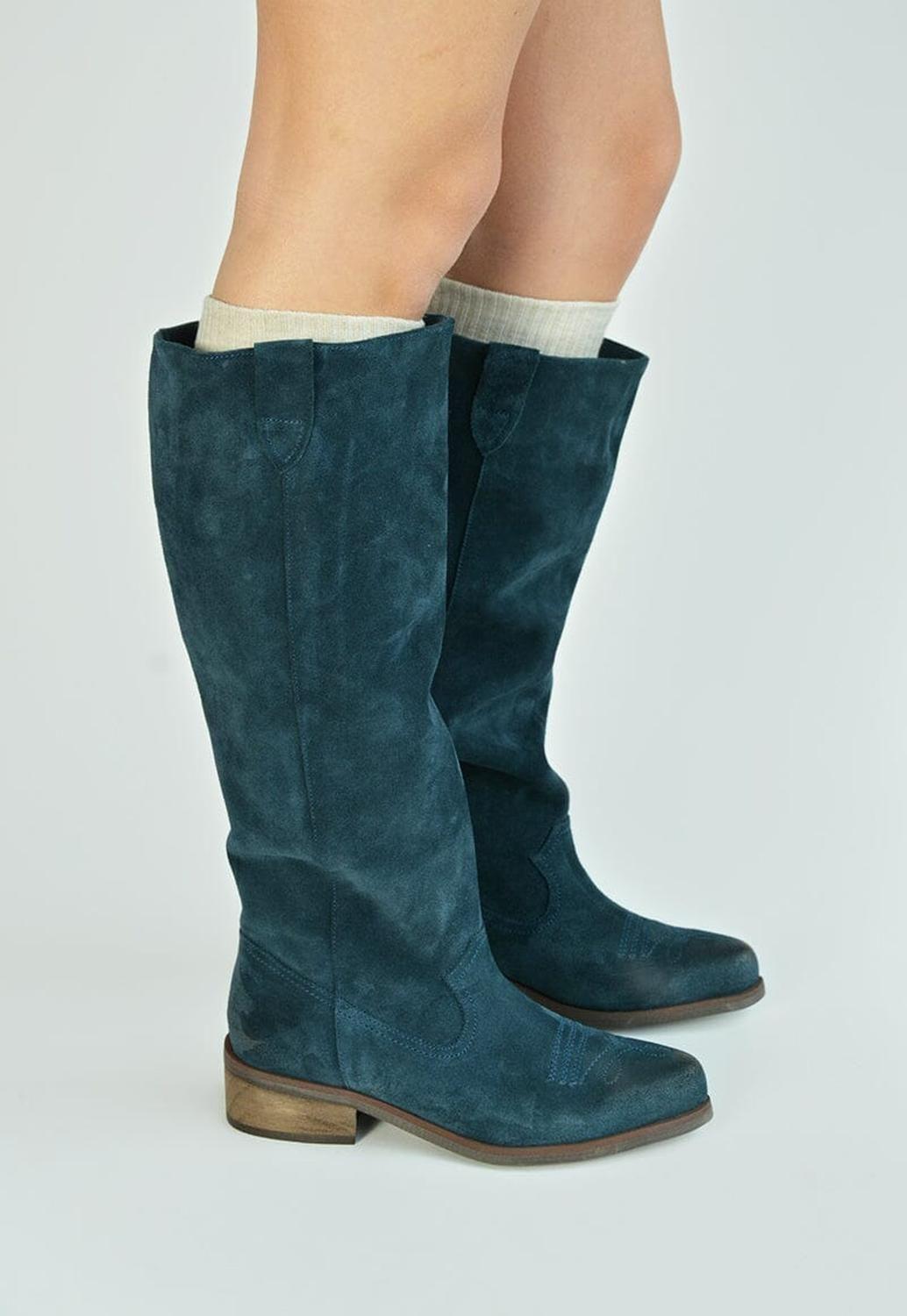 Bota Mujer / Pudu Azul-6