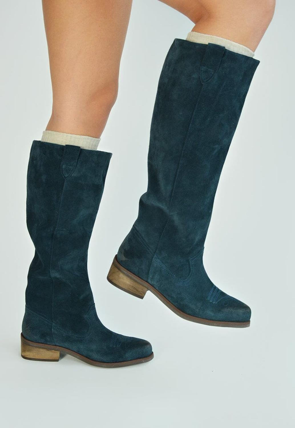 Bota Mujer / Pudu Azul-1