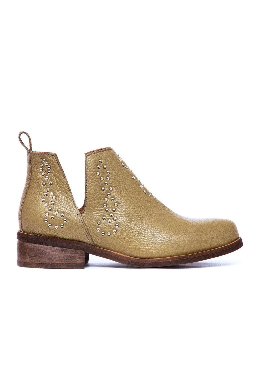 Botin Mujer De Cuero Emilia Verde C8-0