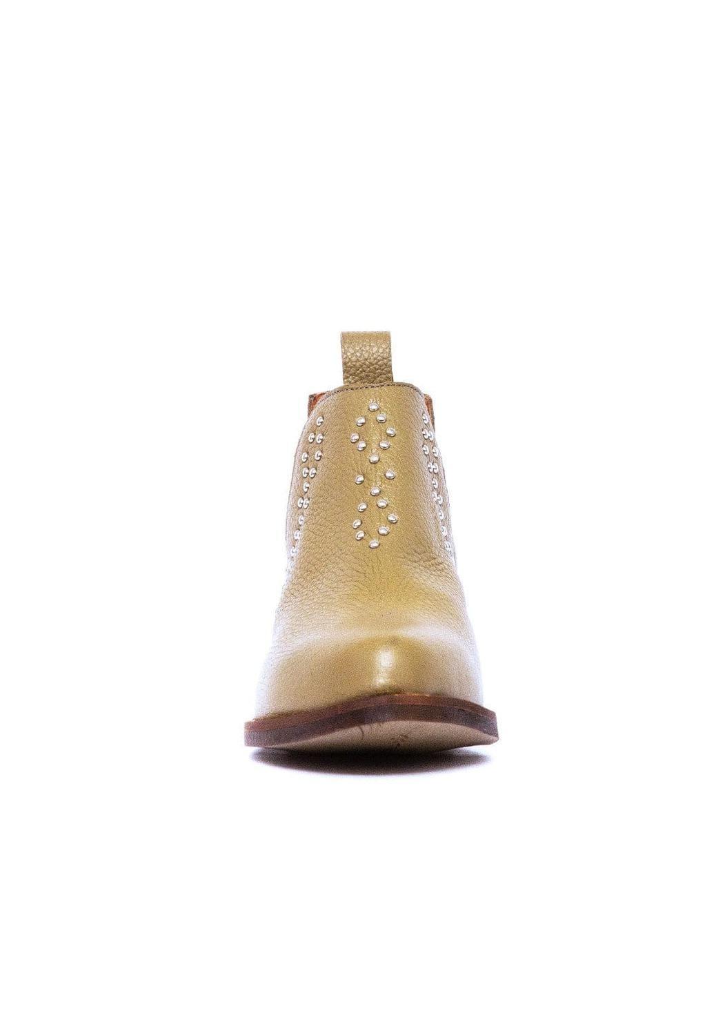 Botin Mujer De Cuero Emilia Verde C8-2