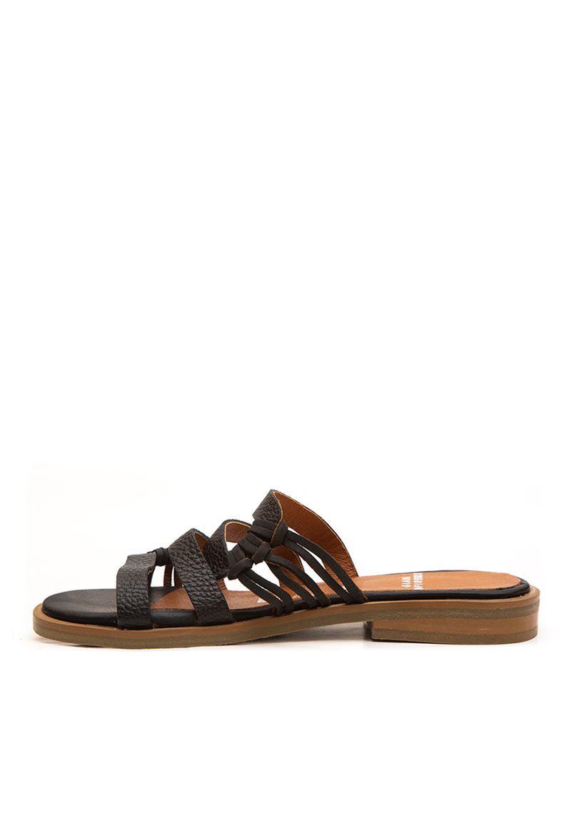Sandalia De Cuero Fresno C1 Negro Giani Dafirenze-0