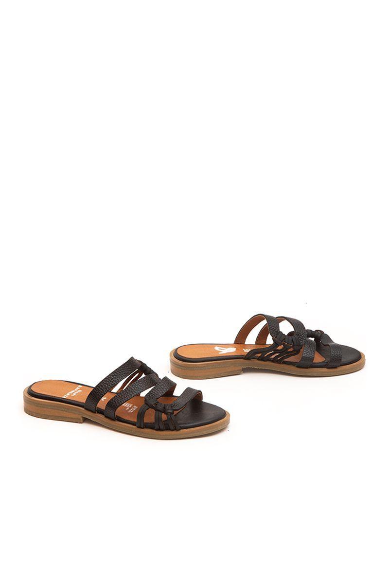 Sandalia De Cuero Fresno C1 Negro Giani Dafirenze-2