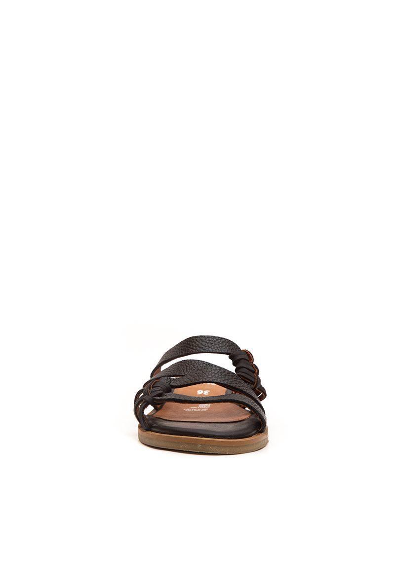 Sandalia De Cuero Fresno C1 Negro Giani Dafirenze-3