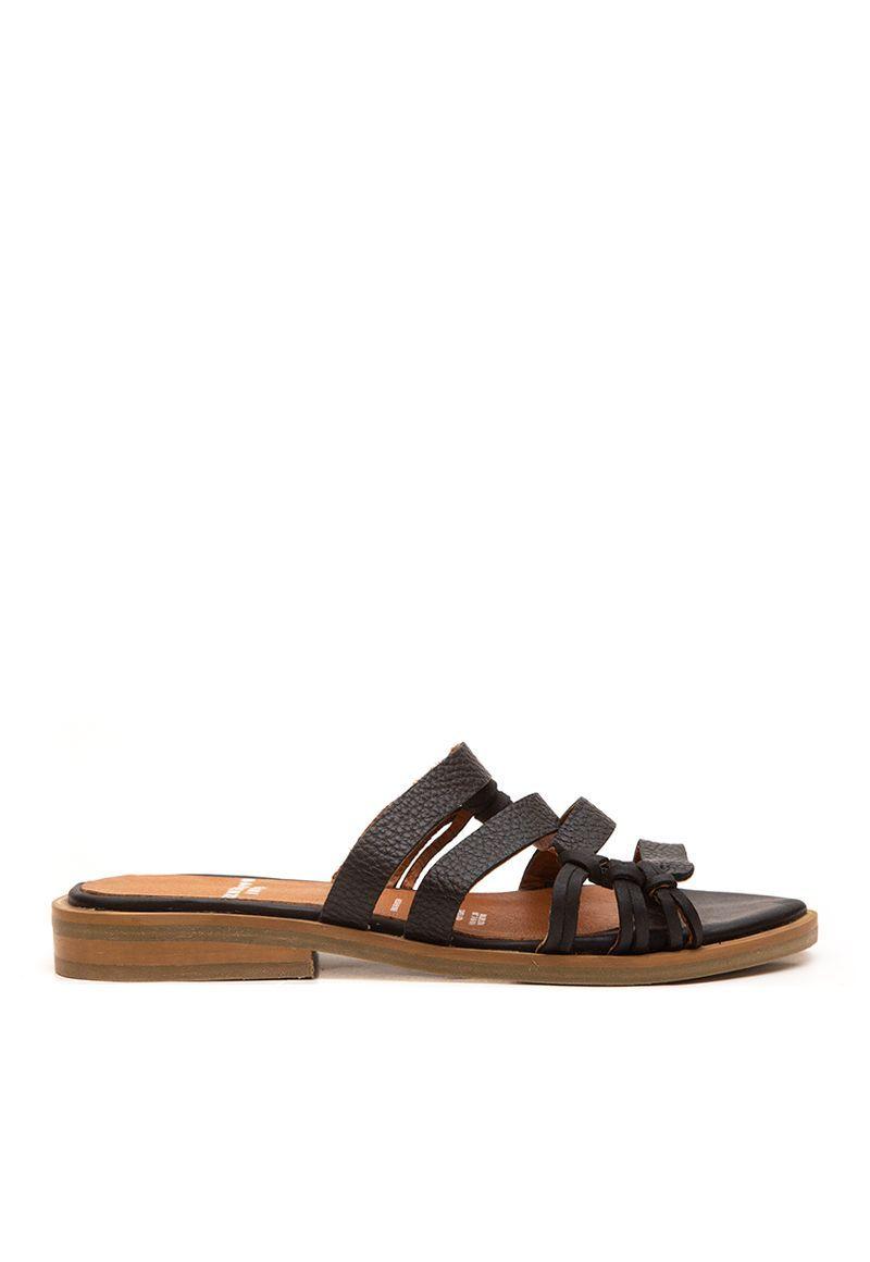 Sandalia De Cuero Fresno C1 Negro Giani Dafirenze-4