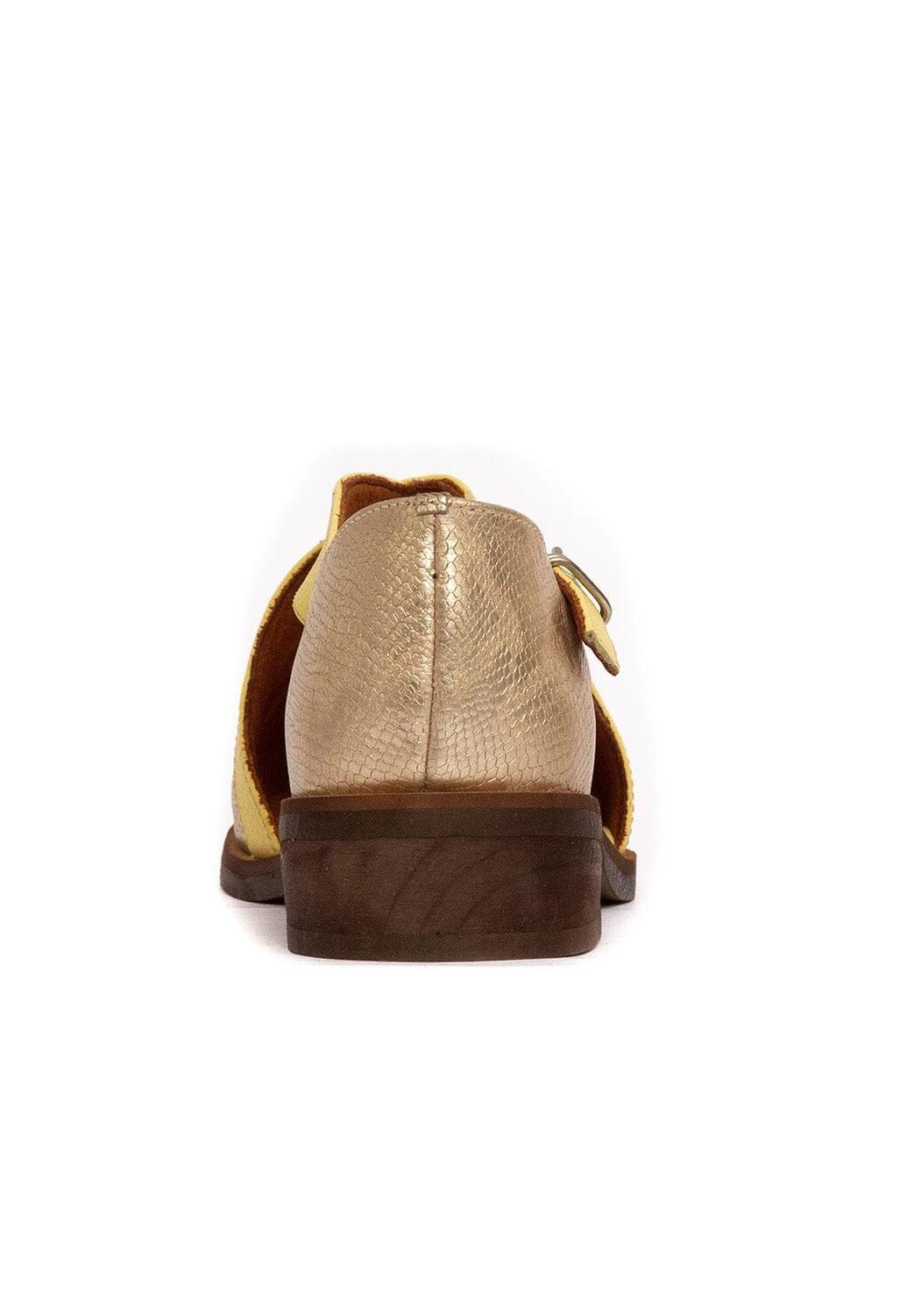 Zapato Mujer / Rauli Metalico Amarillo-3