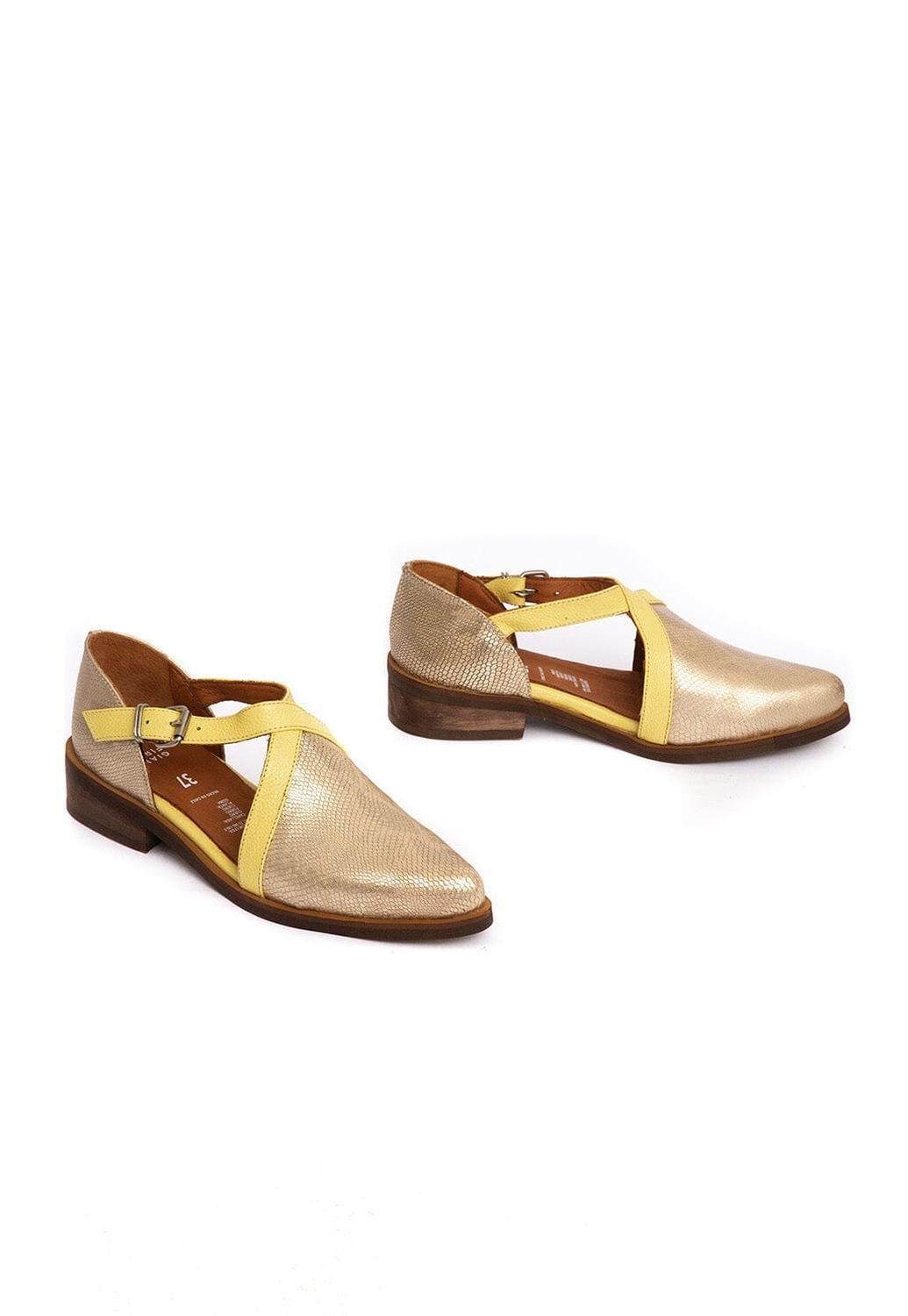 Zapato Mujer / Rauli Metalico Amarillo-4