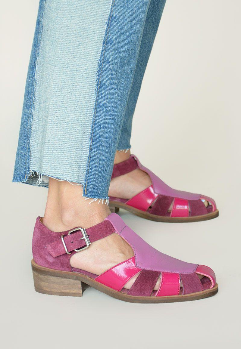 Zapato De Cuero Penon C5 Fucsia Giani Dafirenze-1