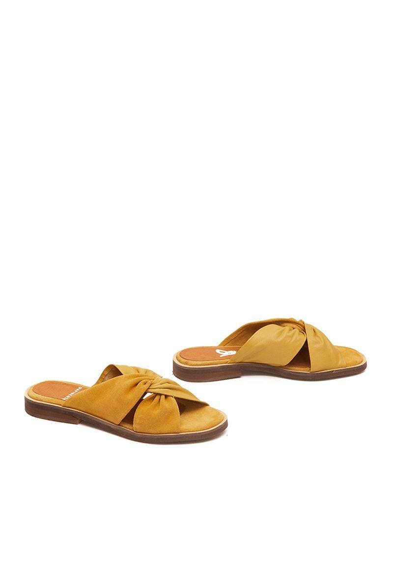 Sandalia De Cuero Marabu C11 Amarillo Giani Dafirenze-2