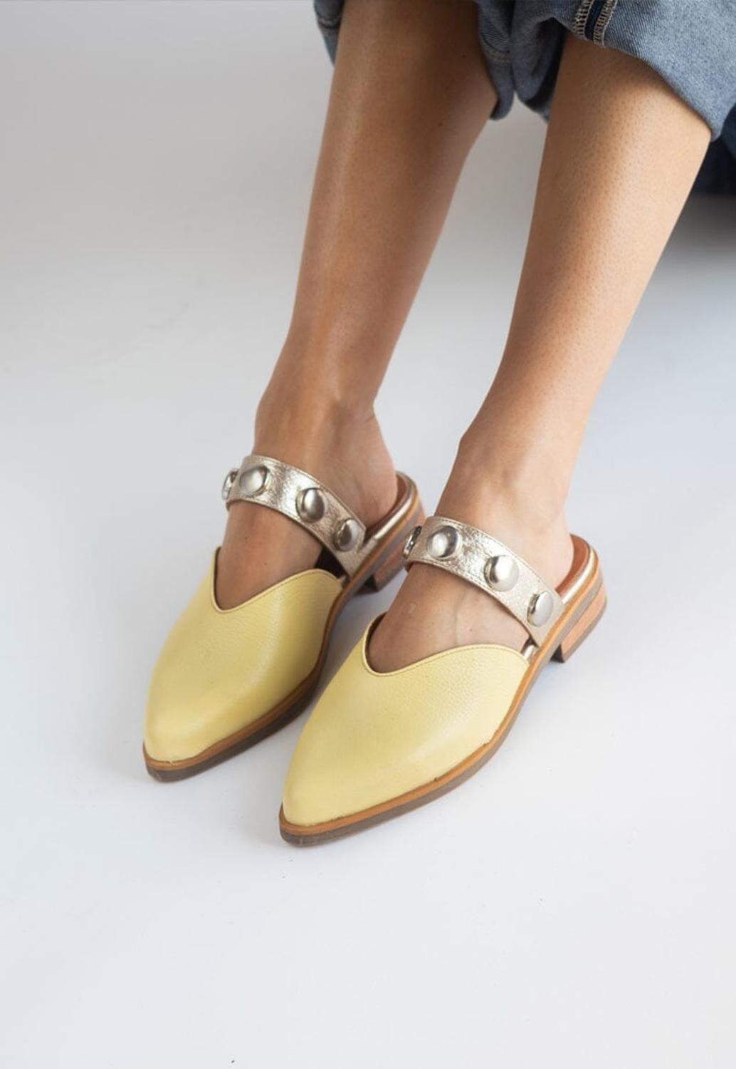 Babucha Mujer / Pibi Amarillo Niquel-1