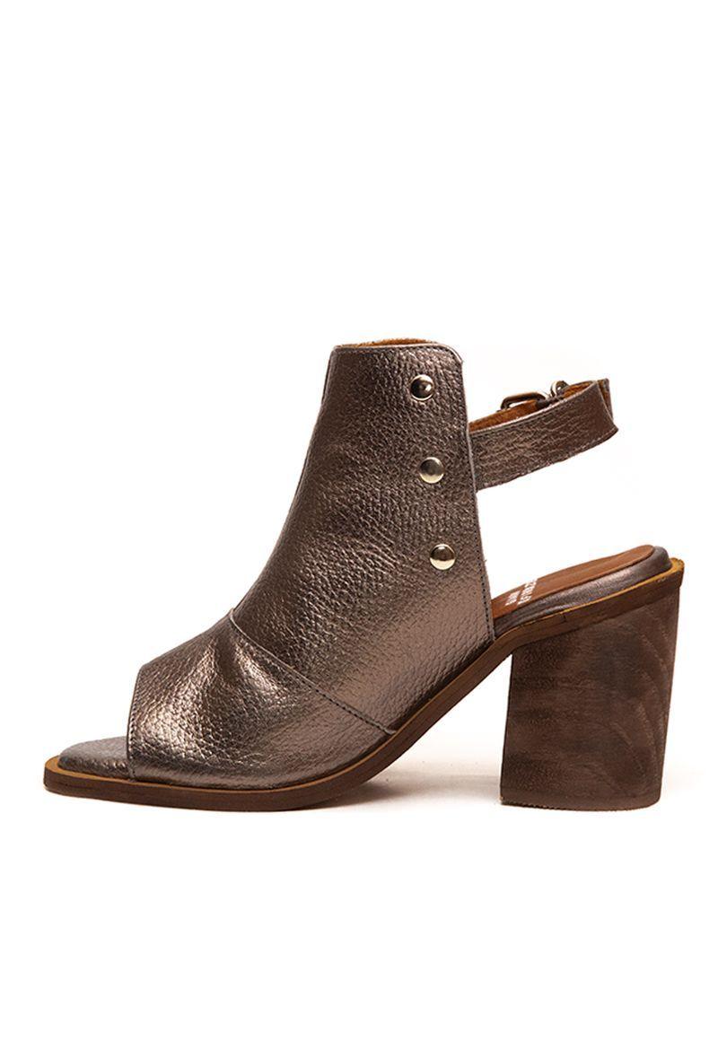 Sandalia De Cuero Eminia C6 Gris Giani Dafirenze-0